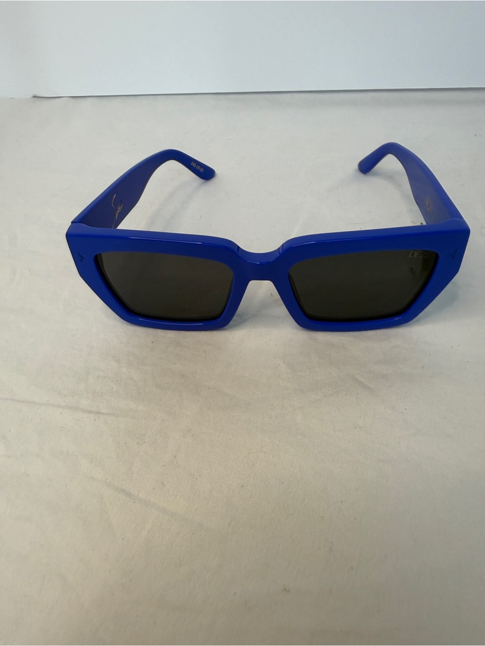 DEZI Bright Cobalt Blue Switch Rectangular Sunglasses